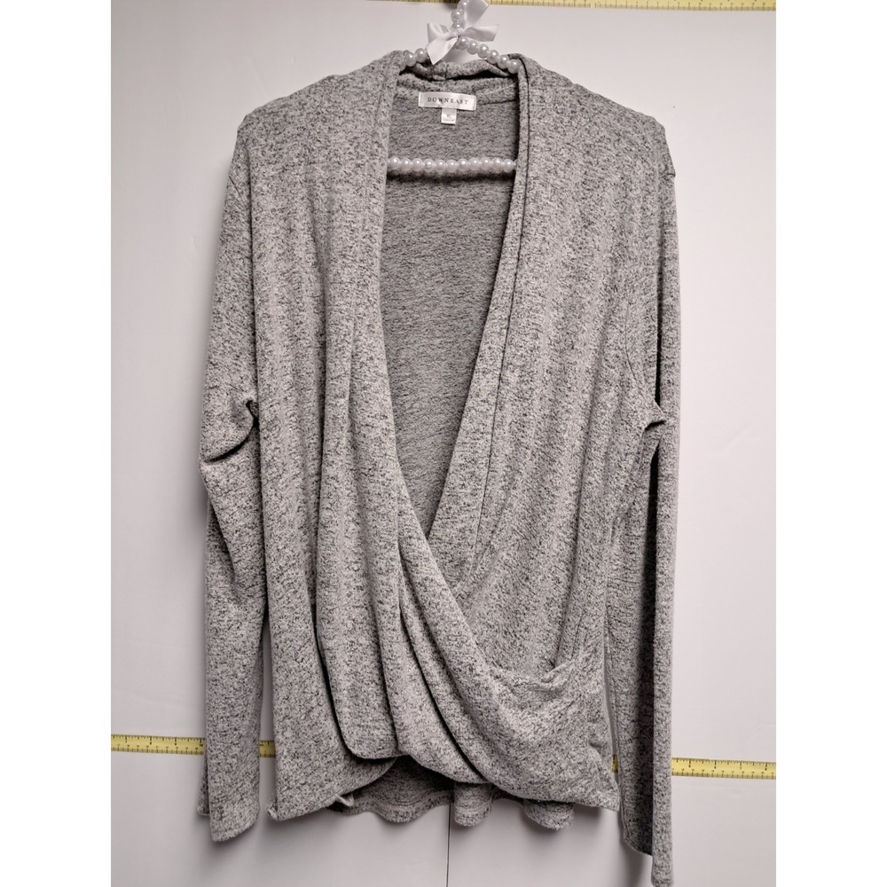 Womens Gray Down East‎ Cardigan-size XL